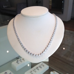 Diamond Collar Necklace available in a variety of total diamond weights.